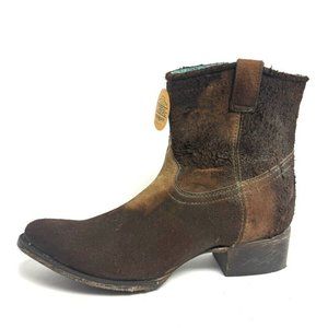 Corral Womens Lamb Abstract Western Boot Tan Size 11 M